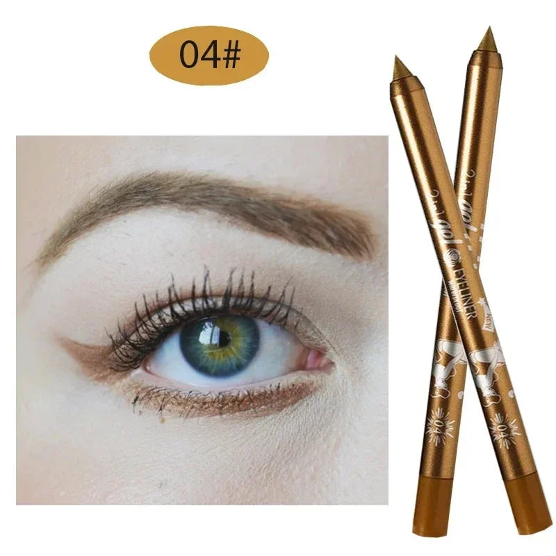 Quick-drying Eyeliner Waterproof Liquid Eyeliner Gel Pen Colourful Pigment Long Lasting Smooth Pencil Eye Beauty Makeup Cosmetic