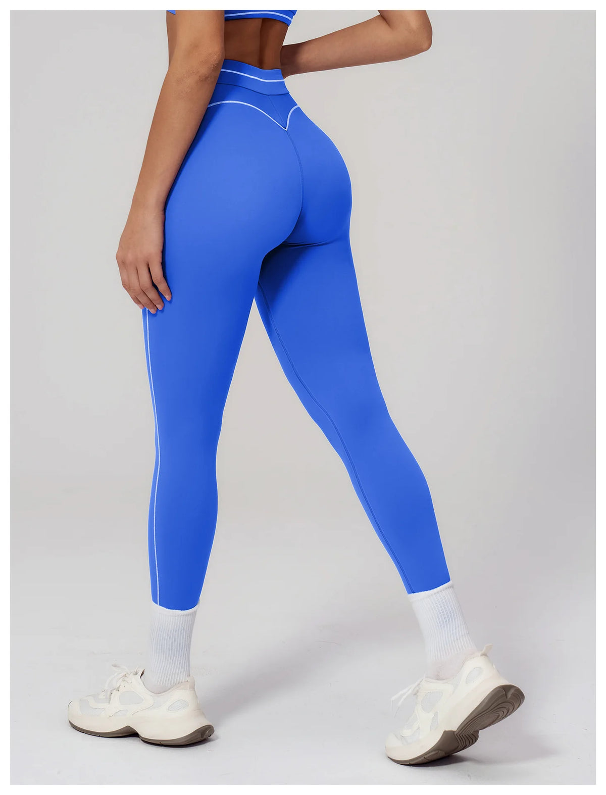 Rooftrellen 1PC Woman High Waisted Fitness Yoga Pants Summer Gym Running Sports Push Up Quick Drying Color Blocking Yoga Pants