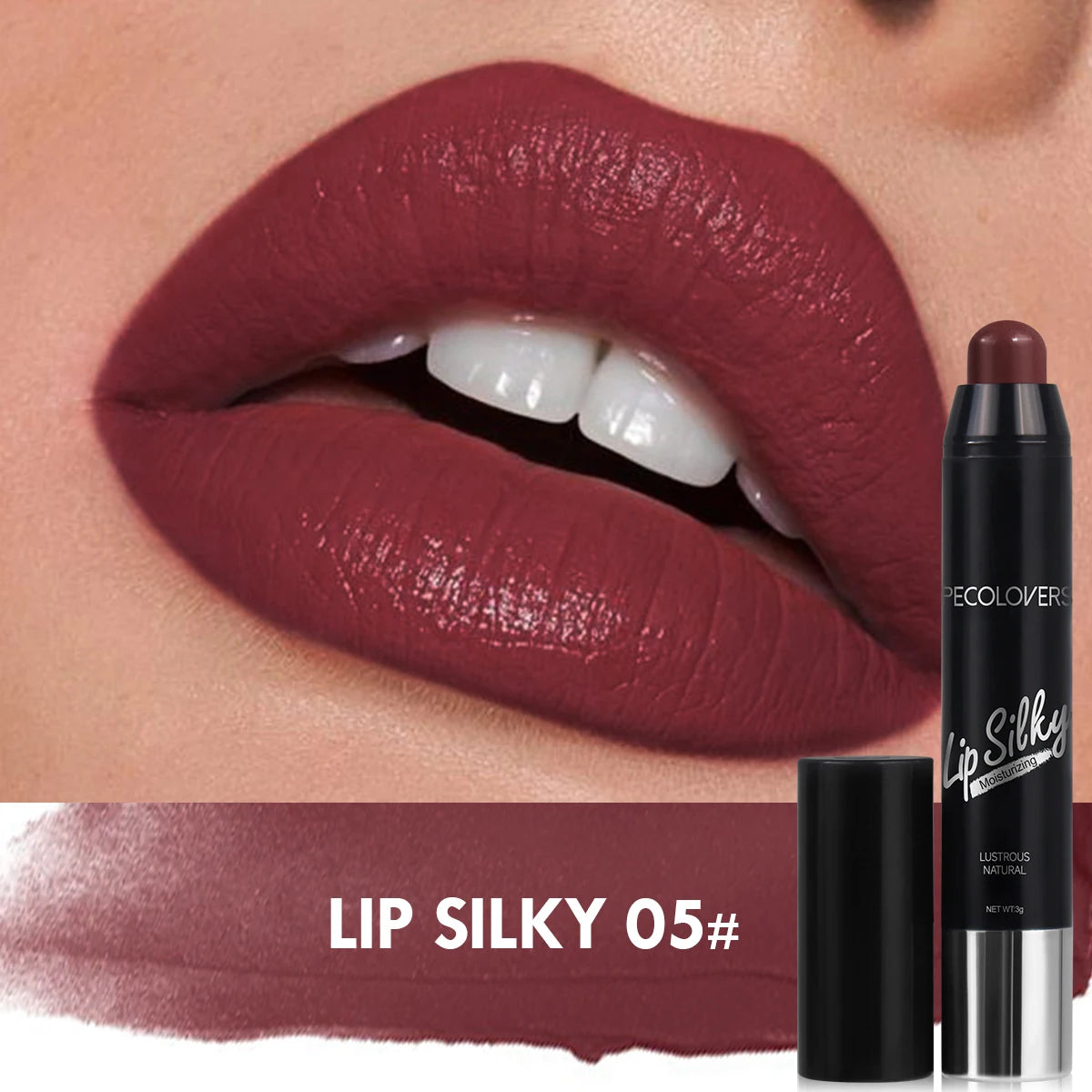 Matte Lipstick Pencil Waterproof Long Lasting Non-Stick Cup Lip Stain Tint Cosmetic Nude Lipstick Pen Makeup Maquillage