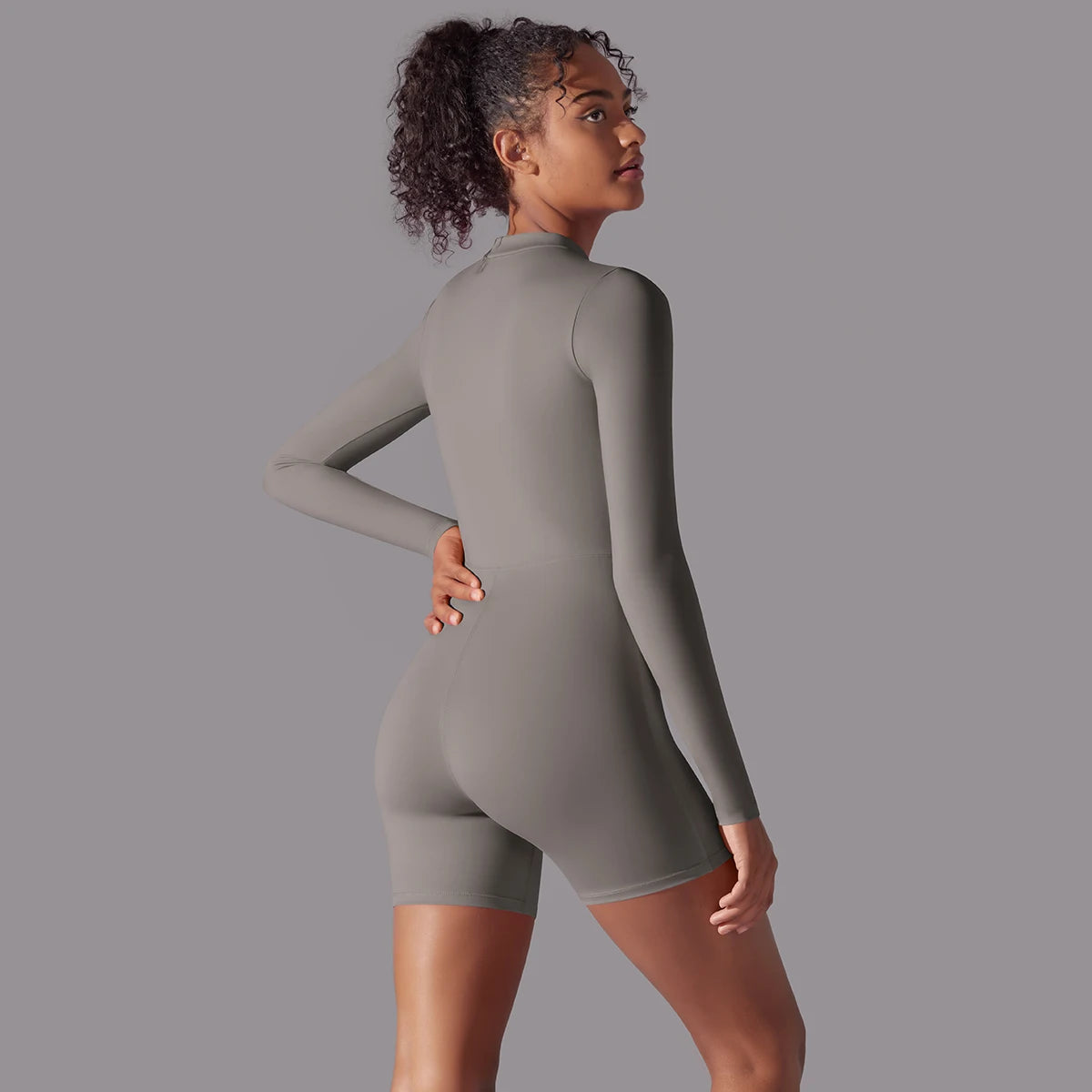 Women Tracksuit Yoga Set Yoga Jumpsuits One Piece Zipper Workout Long Sleeve Rompers Sportswear Gym Set Workout Clothes for Wome
