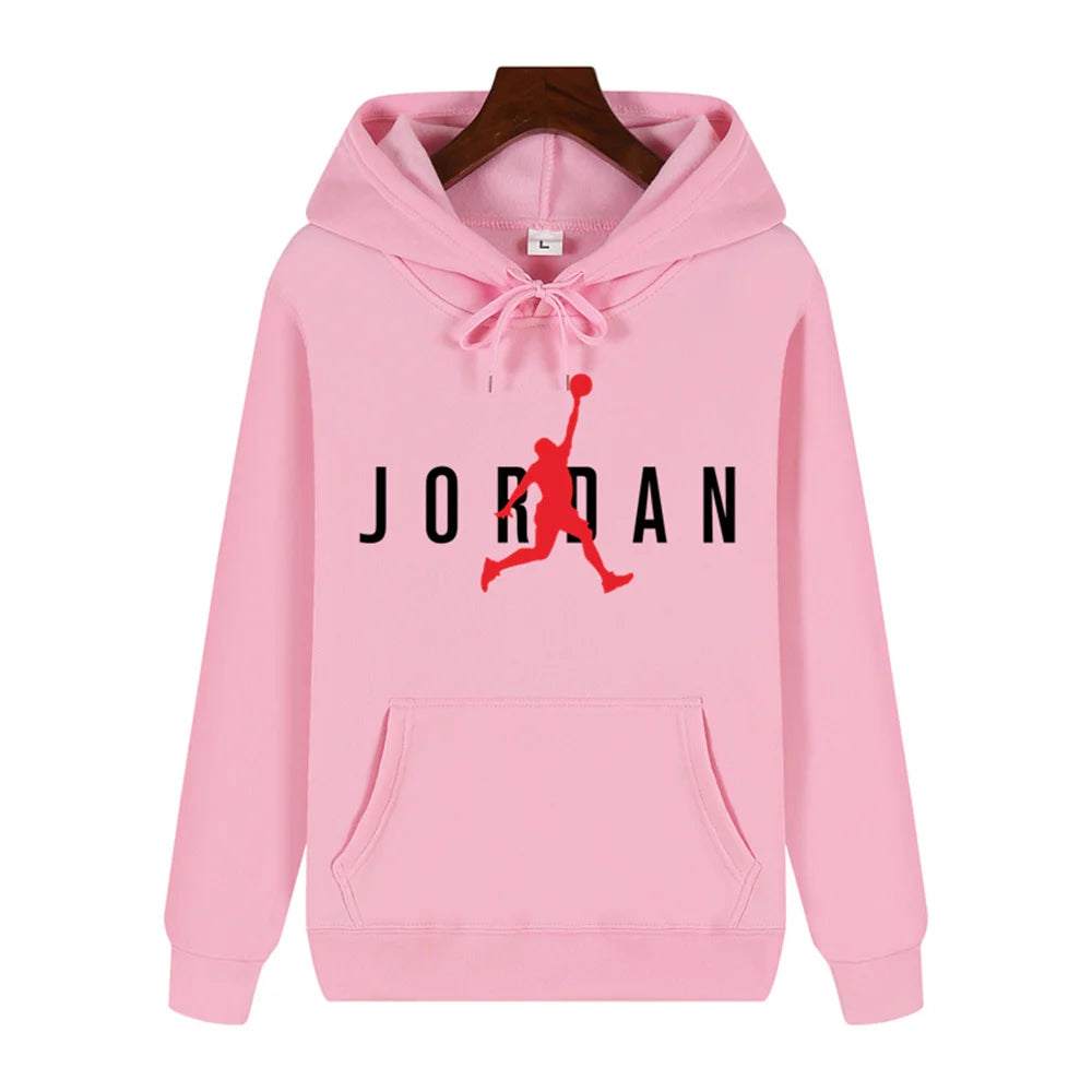 Play basketball Creative print Autumn and winter comfortable soft plus fleece men's high quality casual warm street hoodie
