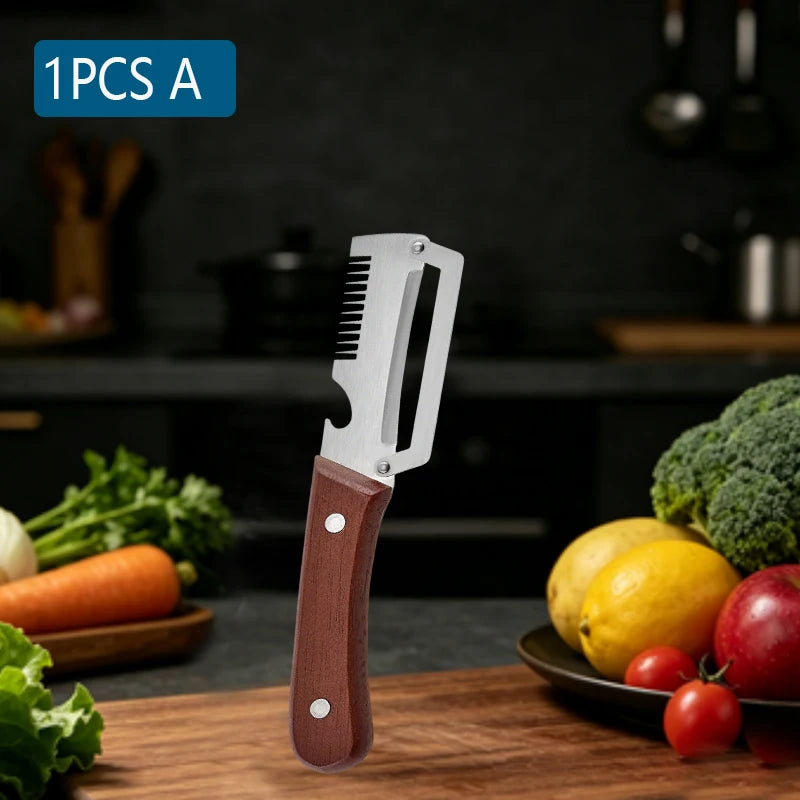 WXCOO Multi-Function Stainless Steel Kitchen Peeler