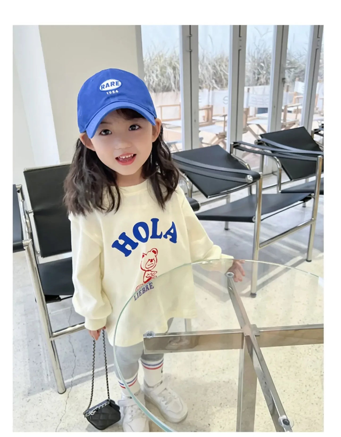 Autumn Children's Fashionable Sports Set Baby Girl Sweater