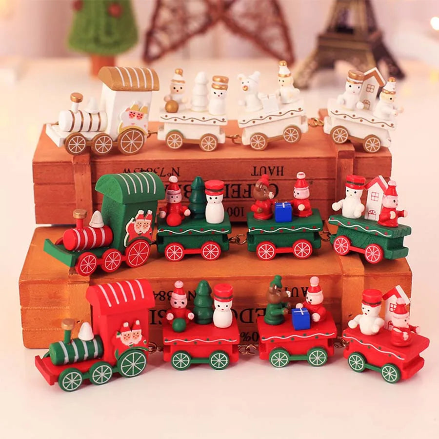 Christmas Train Merry Christmas Decorations For Home 2024 Cristmas Ornament Xmas Navidad Noel Gifts Happy New Year 2025 Gifts