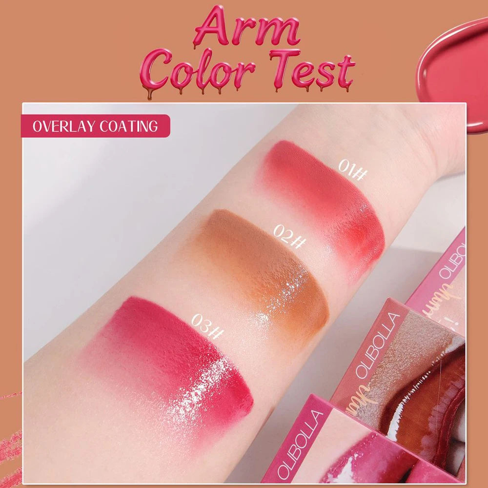 Three-pack Glasting Color Gloss,Syrupy Glossy Texture,3D Mirror Shine,Plumping Effect,Limited Edition,Sparkle,K-Beauty