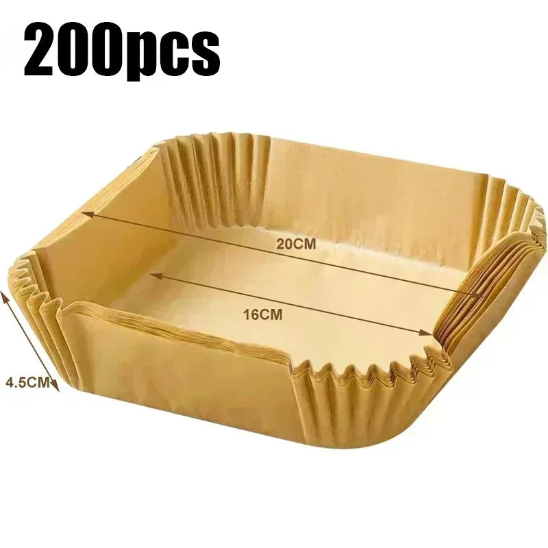 Disposable Air Fryer Paper Liners – Square (50/100 PCS)