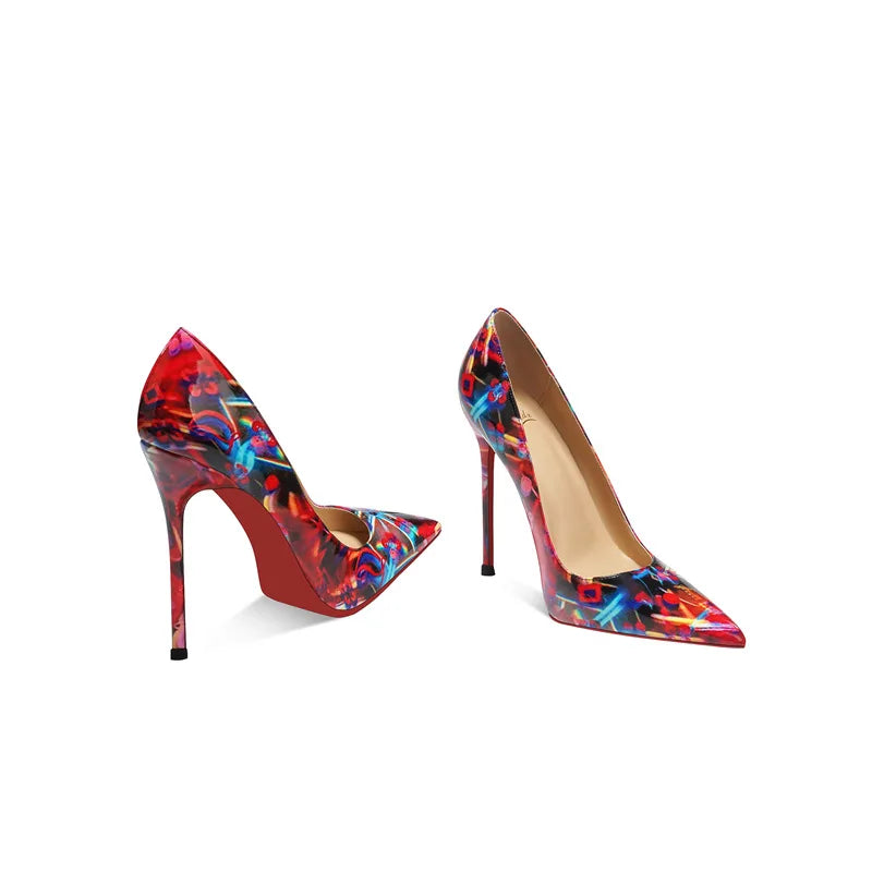 Trend Patent Leather High Heels 12cm – Pointed Toe Pumps