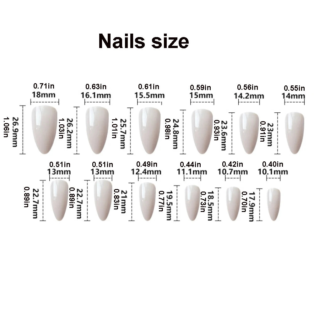 Medium fake nails for women girl glossy Metallic Holographic Plated 3D rhombus design dark blue pink press on acrylic false nail
