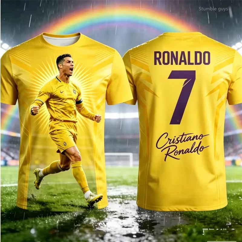2026 Cristiano Ronaldo 7 Fan Edition Adults Kids Soccer Jersey Family Style Summer Breathable Comfortable Soccer Training Jersey