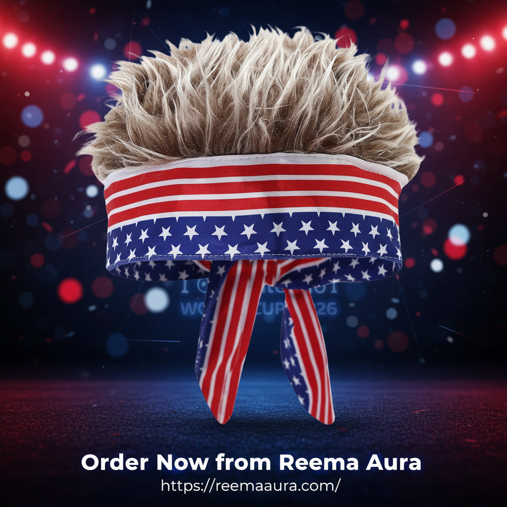 2026 Novelty Football Fan Wig Headband - عصبة شعر باروكة مشجعي كرة القدم 2026