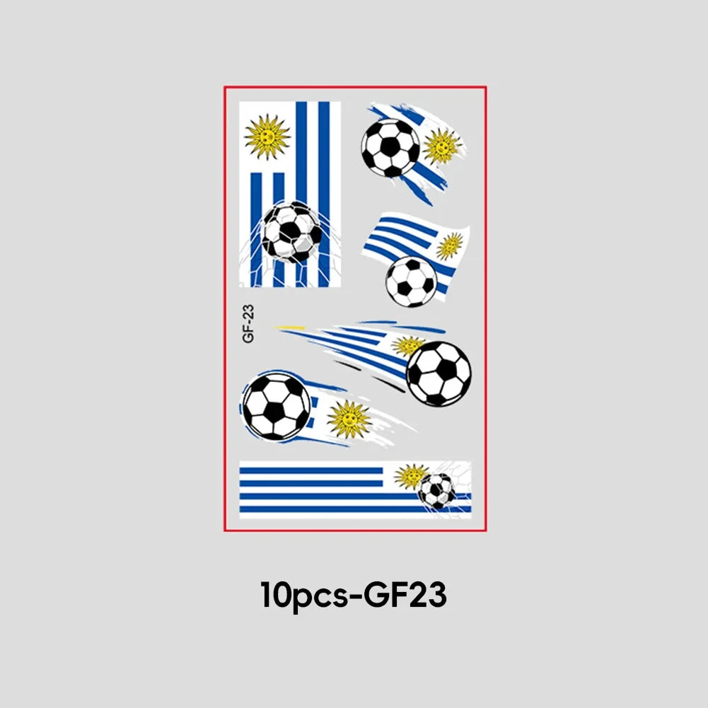 2026 Football Fan National Flag Face Stickers - ملصقات وجه بأعلام الدول لمشجعي كرة القدم 2026