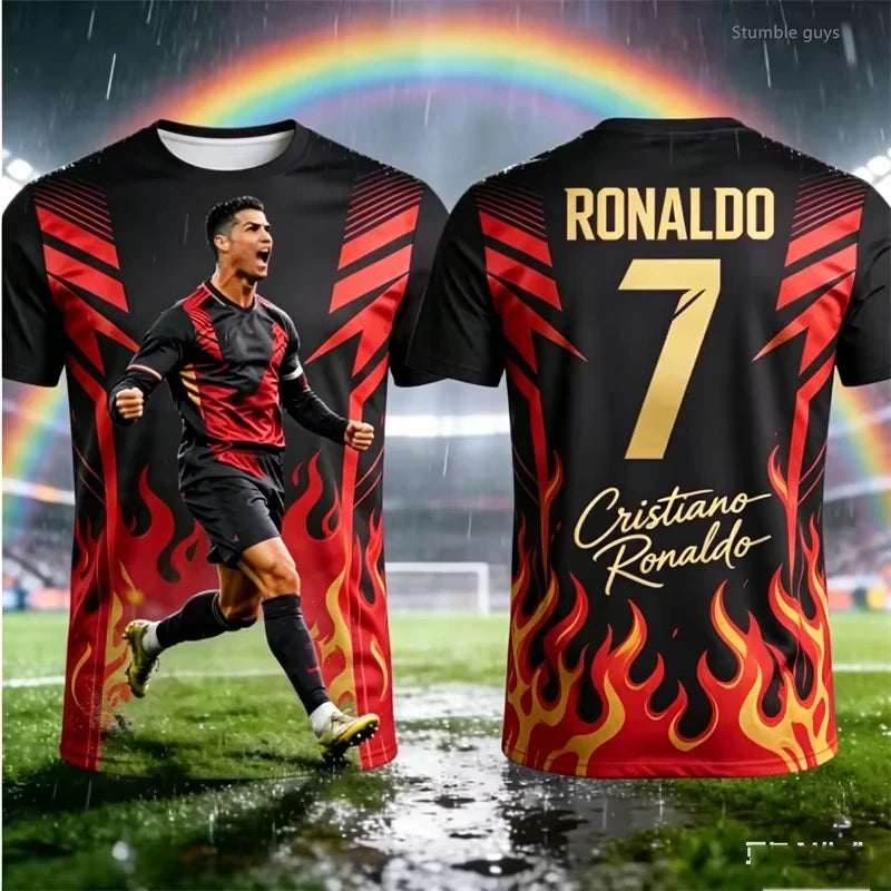 2026 Cristiano Ronaldo 7 Fan Edition Adults Kids Soccer Jersey Family Style Summer Breathable Comfortable Soccer Training Jersey