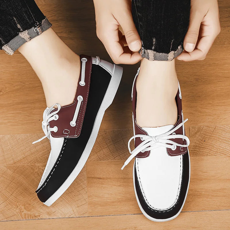 Men’s Doudou Casual Driving Shoes – Retro Large-Size Comfort Style