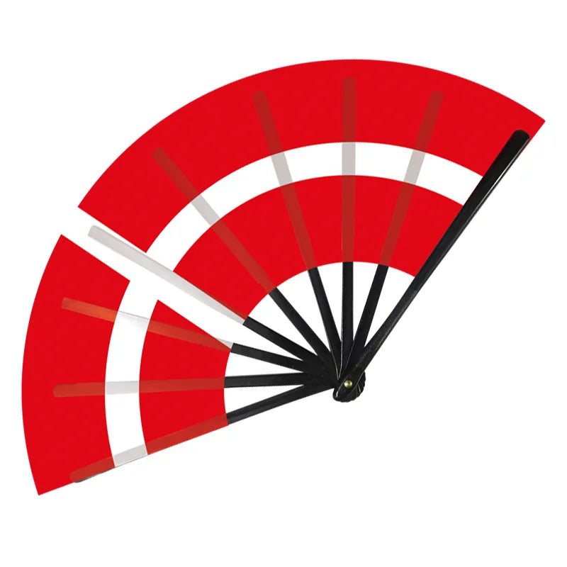 32 Country Flag Folding Hand Fan - مروحة يدوية قابلة للطي بأعلام 32 دولة