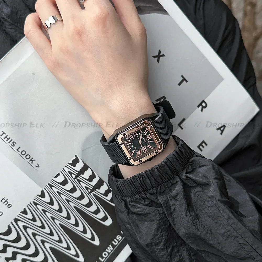 Square Vintage Roman Numeral Women’s Watch