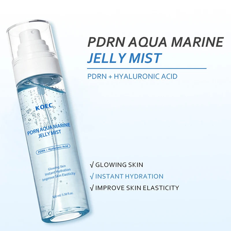 PDRN Aquamarine Jelly Mist 100ml Niacinamide Glow Plump Skin Deep Instant Moisturizing nourishing Korean Soothing Essence Spray