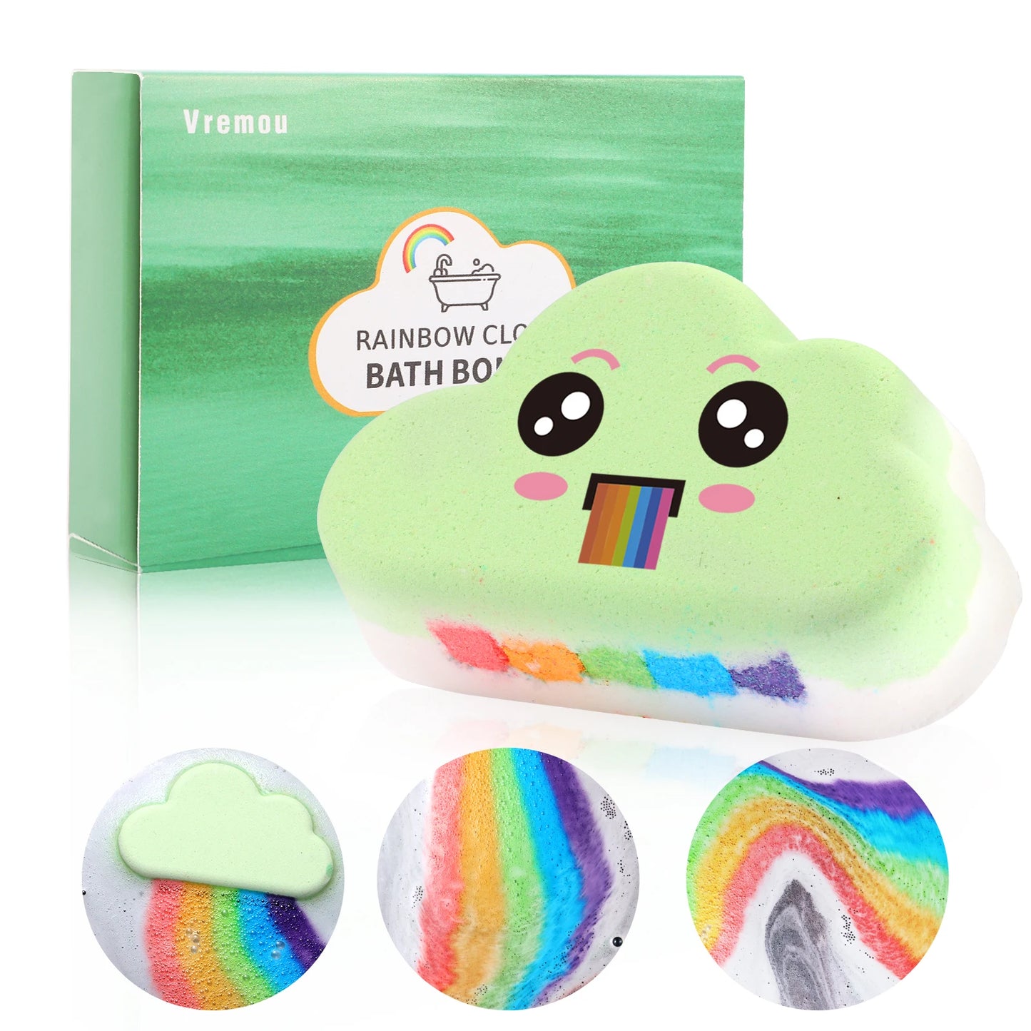 Rainbow Bath Bombs Gift Set for Kids