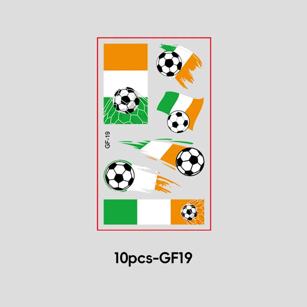 2026 Football Fan National Flag Face Stickers - ملصقات وجه بأعلام الدول لمشجعي كرة القدم 2026
