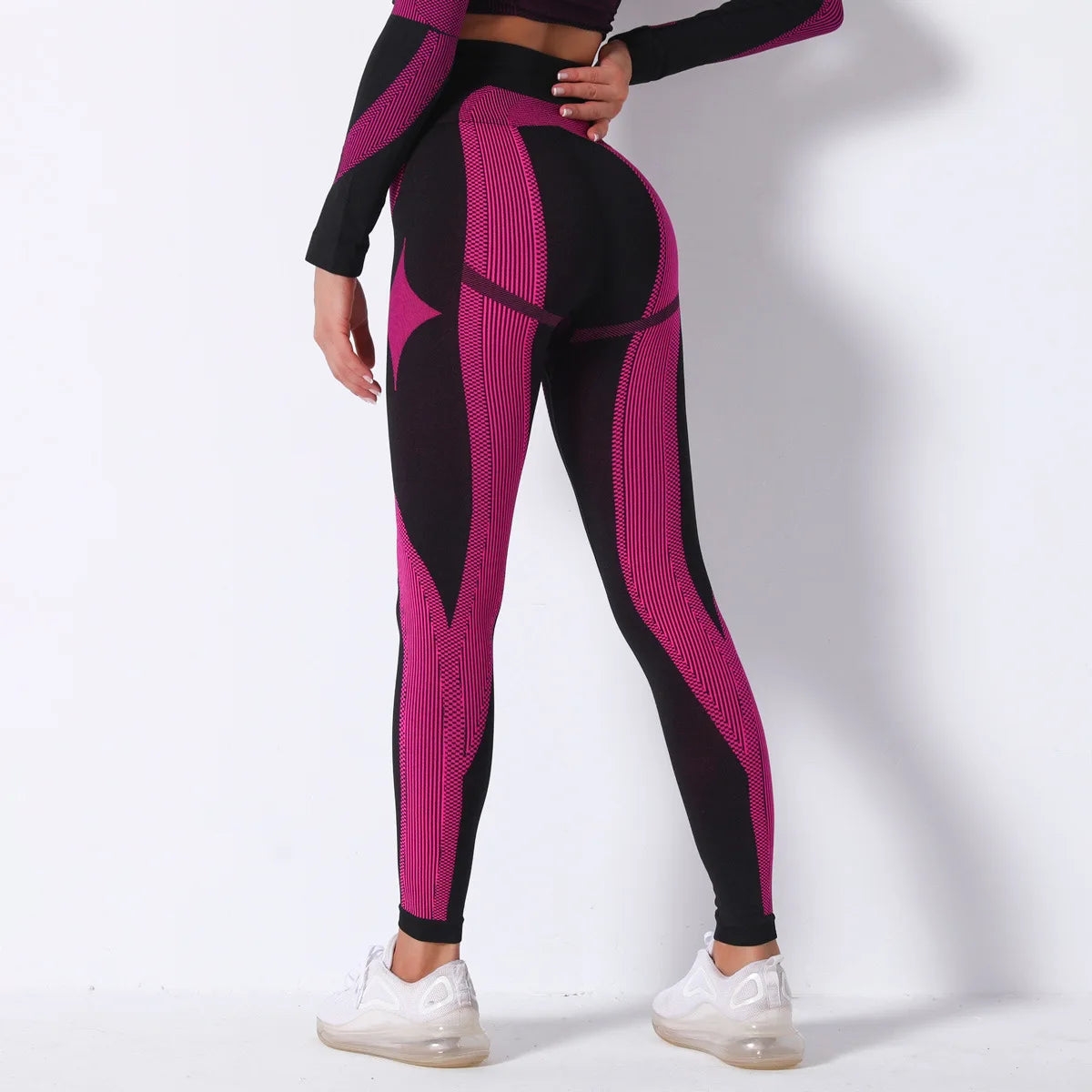 Clearance Items Quick-Dry Seamless Stripe Woman Yoga Pants Summer Breathable Running Gym Sports Fitness Pants Leggings