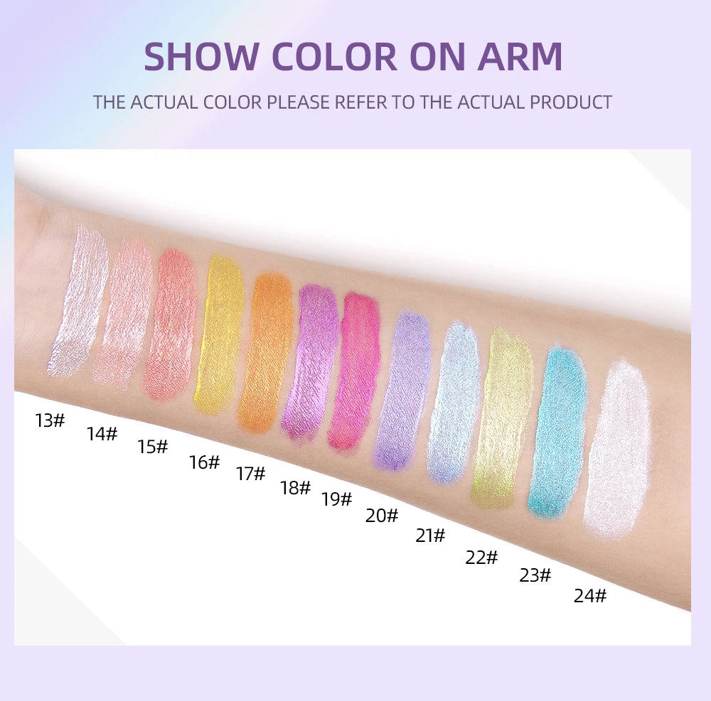 Diamond Shimmer Waterproof Liquid Glitter Eyeliner Eyeshadow Shiny Metallic Eyeliner Pen Eye Beauty Party Makeup Eye Shadow