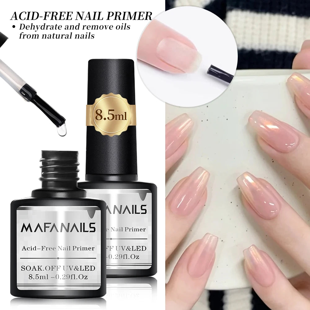 Nail Prep Dehydrator Acid free Nail Primer Gel Nail Varnish Polish Soak Off Base Top Coat Nail Art Function Gel Matte Top Coat