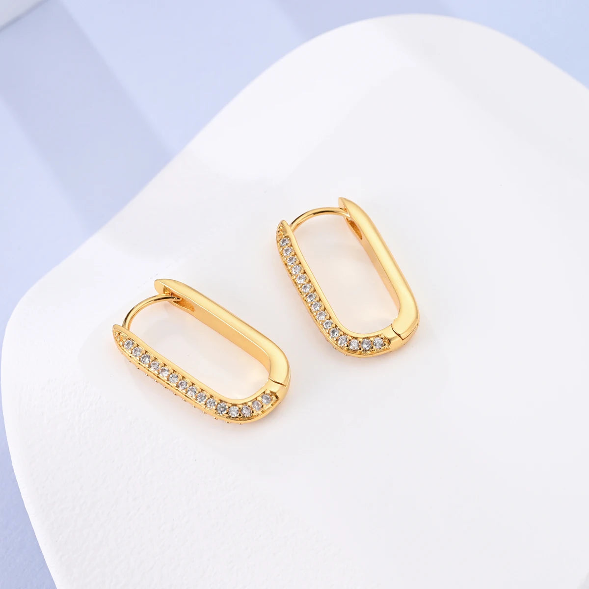 925 Silver Hoop Earring For Woman Rose Gold Yellow Pendientes Original Minimalist Earring Jewelry