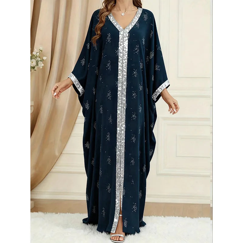 New arrival Fashionable Long Pearl Beaded Gown for spring season, Ramadan, and Eid celebrations