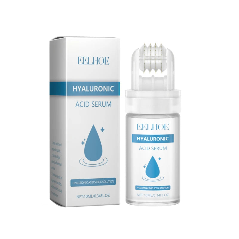 Deeply Hydrating Korean Facial Essence Set Hyaluronic Acid Microneedle Roller Skin Care Easily Absorbed Moisturizing Essence
