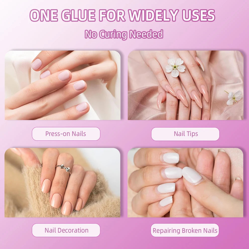 8ml Fast Dry Nail Glue with Brush غراء أظافر سريع الجفاف مع فرشاة – 8 مل