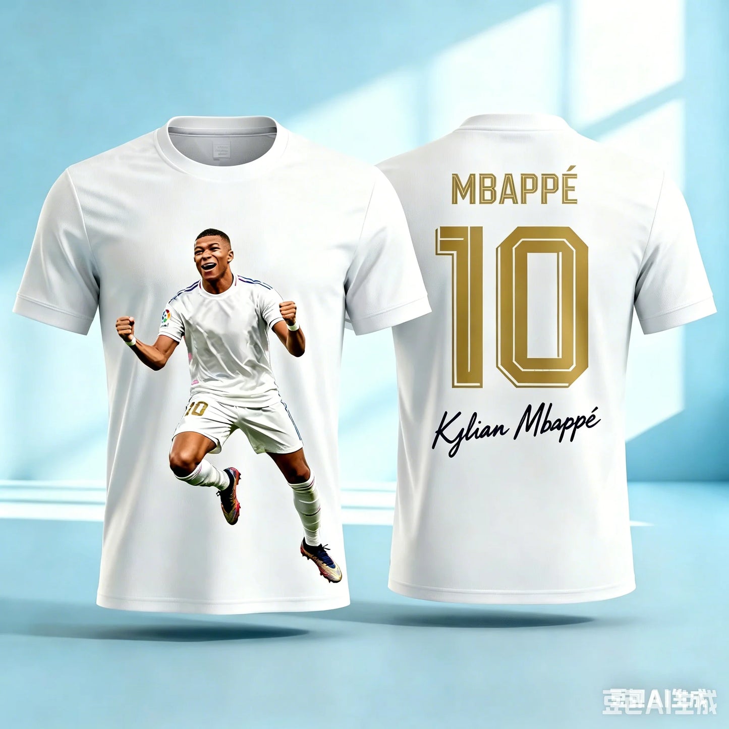 Summer Fashion Style Mbapp 3D Printed Soccer Jersey T Shirt Family Style for Adults Kids Outdoor Casual Breathable Short Sleeve