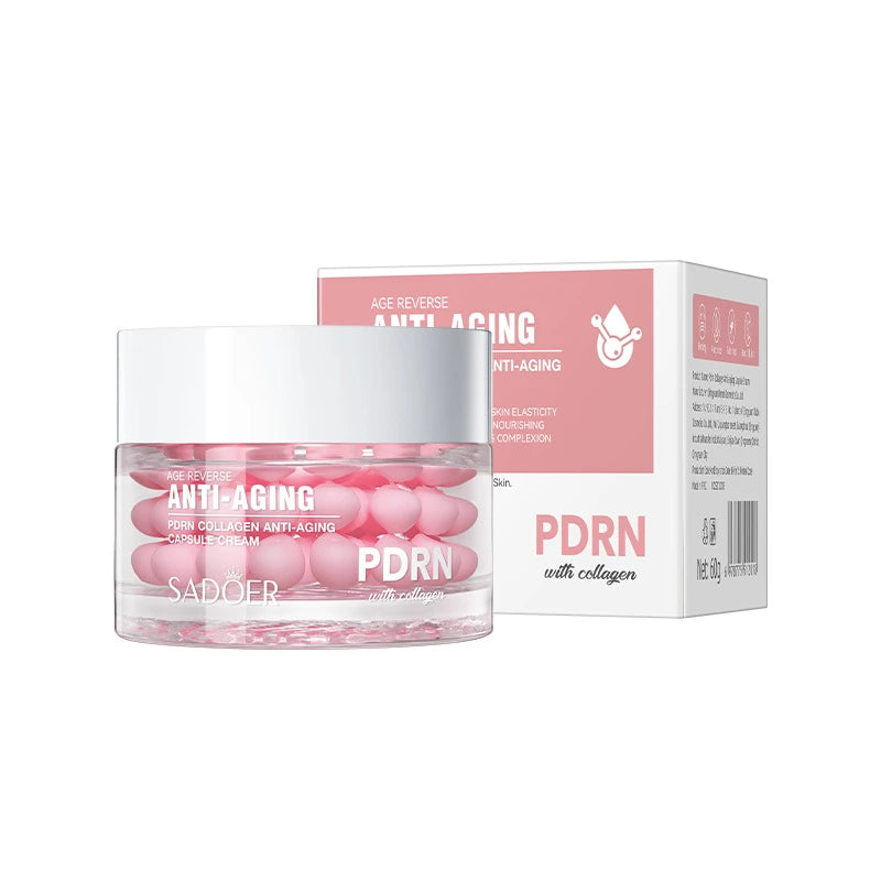 Collagen Asiatica Capsule Face Cream 60g PDRN Vitamin C Niacinamide Glow Plump Skin Cream Soothing And Hydrating Daily Skincare