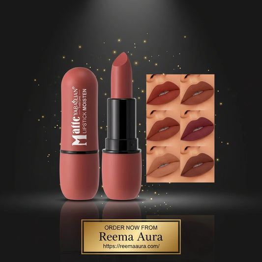 6 Colors Sexy Matte Lipstick Waterproof Long Lasting Color Rendering Non-stick Velvet Lips Liner Pencil Woman Makeup Cosmetics