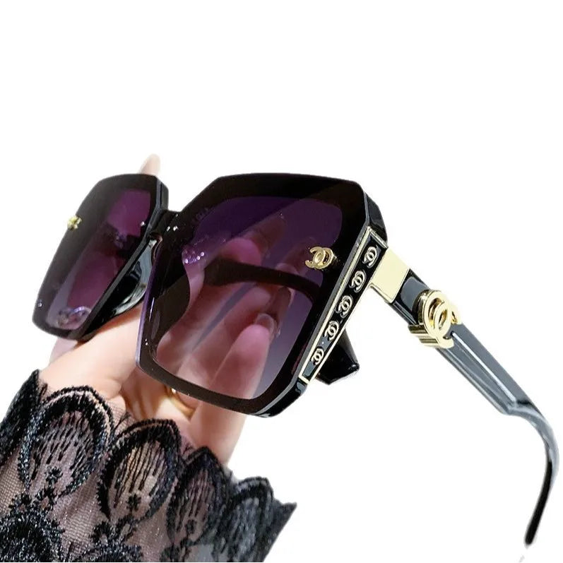 Women’s Classic Box Sunglasses – Grey Lens, TR+Metal Frame (Spring 2025)