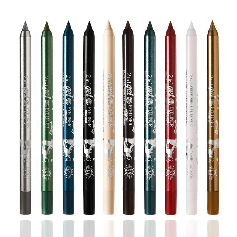 Quick-drying Eyeliner Waterproof Liquid Eyeliner Gel Pen Colourful Pigment Long Lasting Smooth Pencil Eye Beauty Makeup Cosmetic