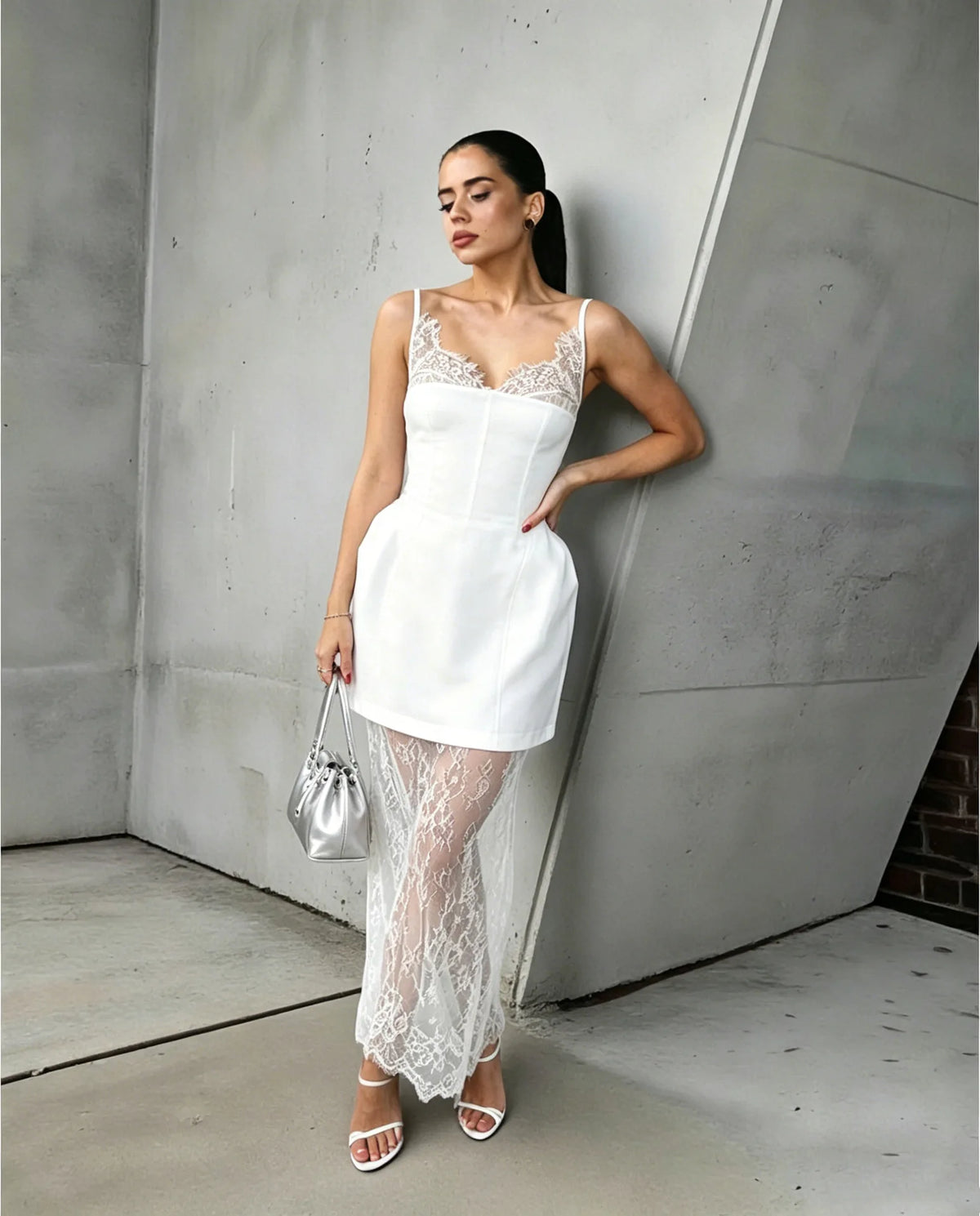 BKLD Two Piece Outfits Women 2026 Summer Vintage Black Sexy Strappy Dress And Lace Sheer Long Skirts Casual Sets Party Clubwear