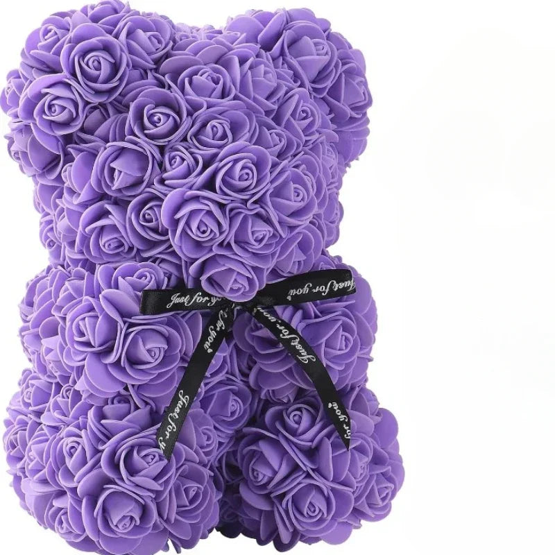 Eternal Rose Teddy Bear – Gift & Decor