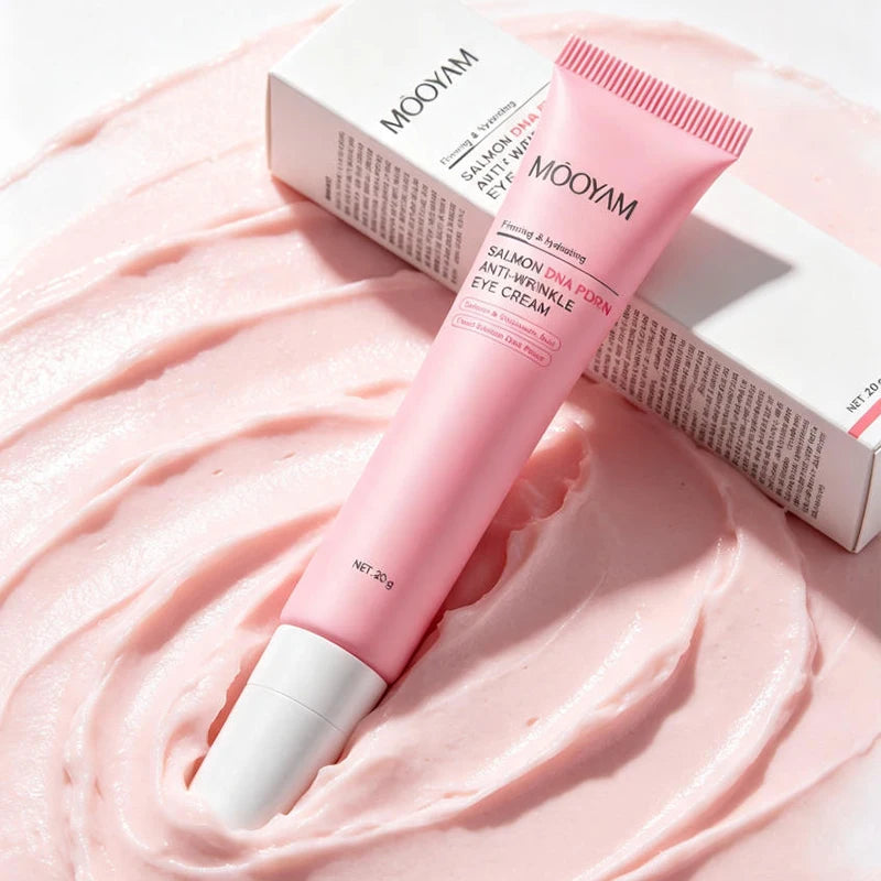 Salmon Pink PDRN Skincare Set Firming Soothing Massage Eye Cream Glow Moisturizing Toner Oil Control Cleansing Gel Facial Wash