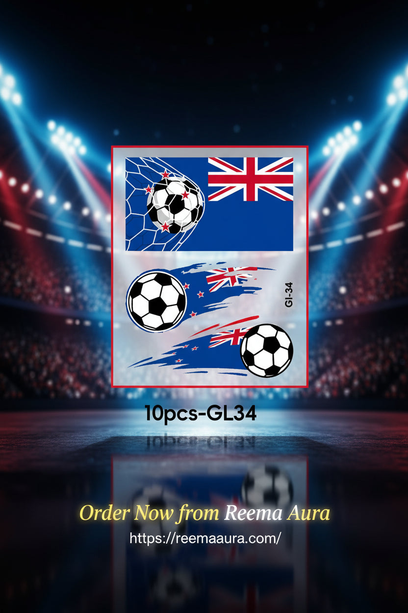 Soccer Fan National Flag Face Tattoo Stickers - ملصقات وشم مؤقتة بأعلام الدول لمشجعي كرة القدم