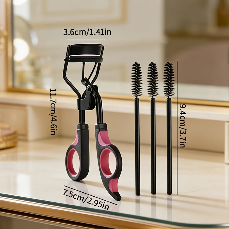 1/4pcs Woman Eyelash Curler with Comb Tweezers for False Eyelashes Cosmetic Clip Lash Curler Lash Lift Beauty