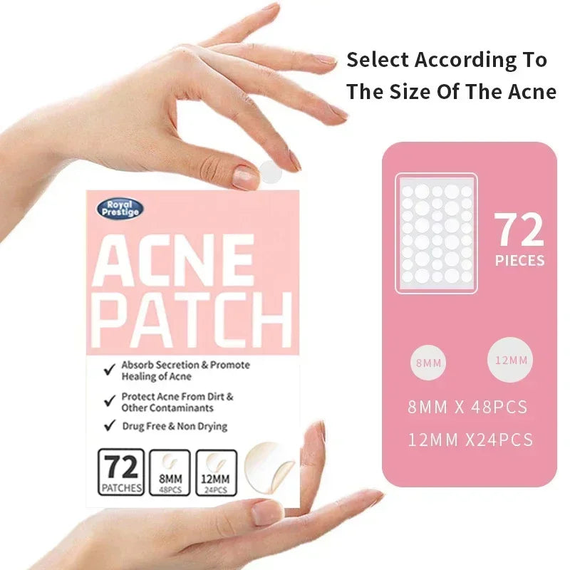 Invisible Hydrocolloid Acne Patches – 72 to 720 PCS