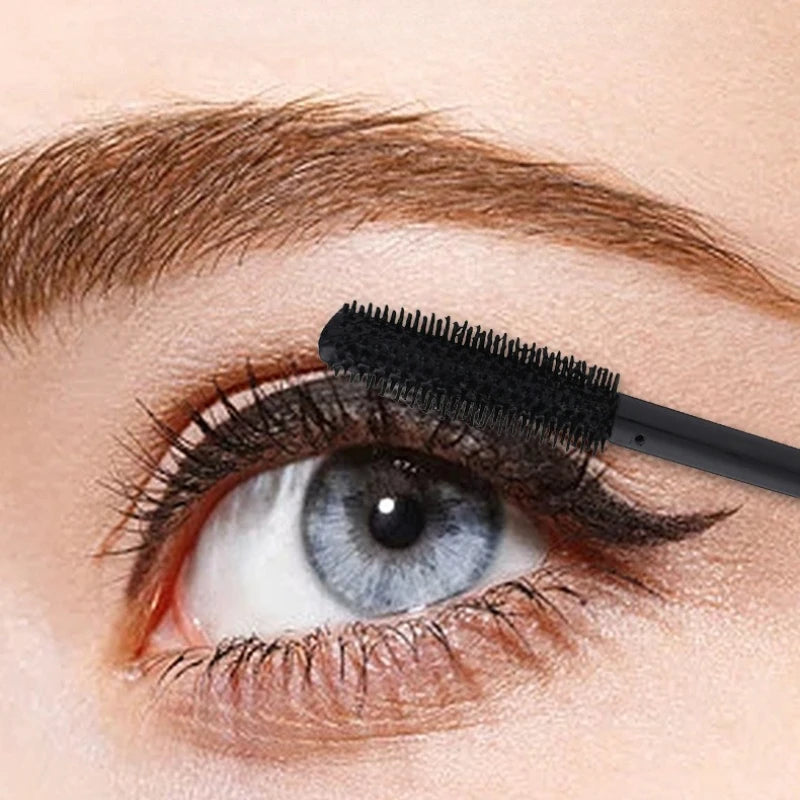 4D Mascara Waterproof Volumizing Curling Lengthening Smudge Proof Long Lasting Flawless Lashes for Women Daily Natural Look