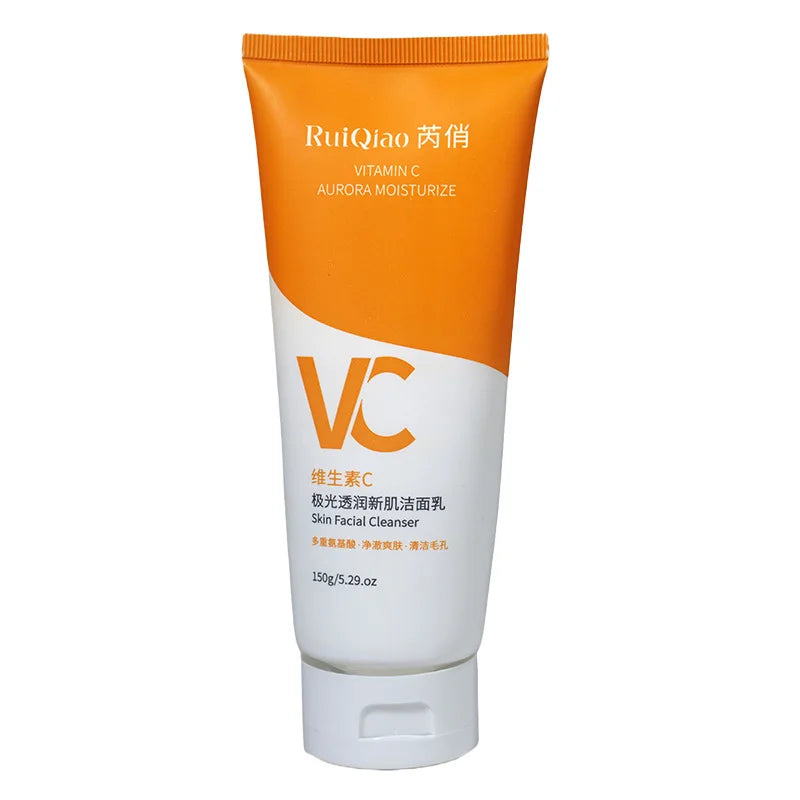 Vitamin C Facial Cleanser Skin Deep Cleansing Moisturizing Blackhead Removal skincare Face Wash Foam Face Cleanser Skin Care