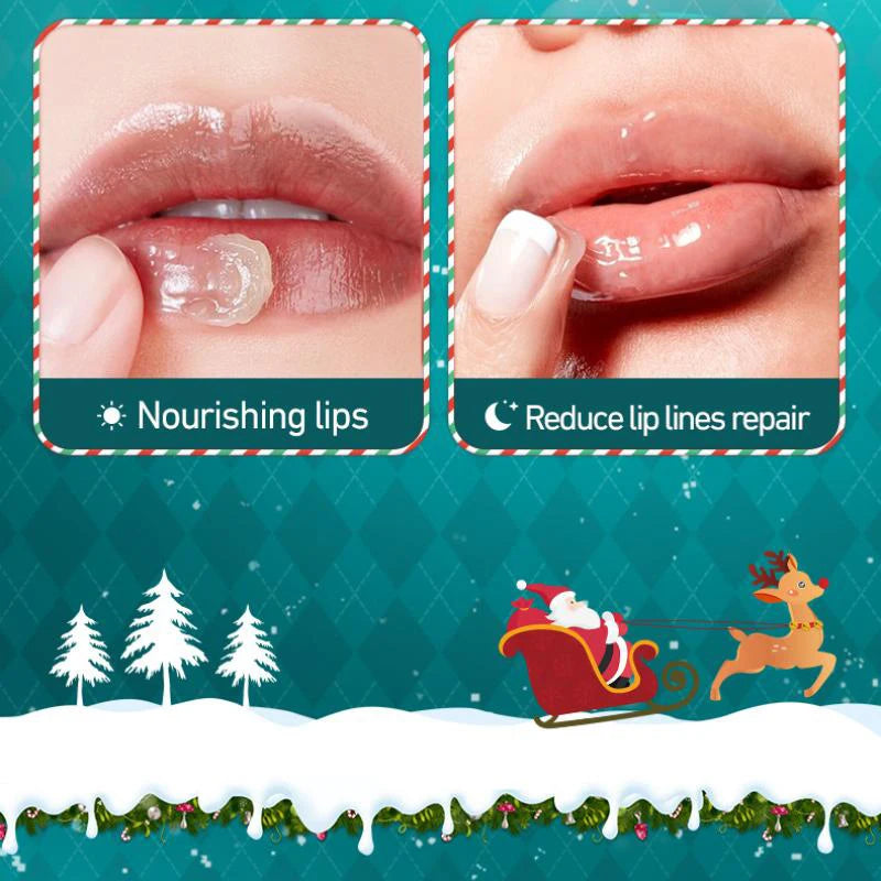 Hand Cream + Lip Balm Set Moisturizing And Non Greasy Reduce Finelines Gentle Care For Dryness Skin Christmas Gift Box