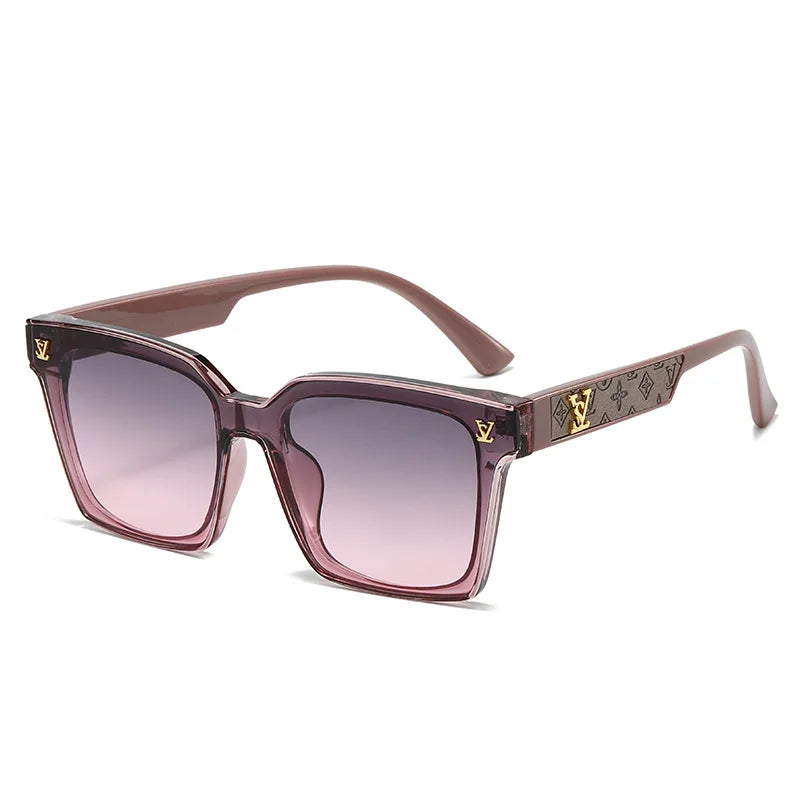 2025 Square Sunglasses for Men & Women – Neutral Leather Design