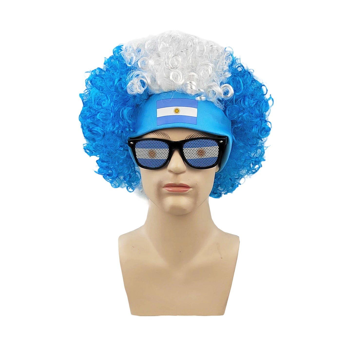 Football Fans Wig Hat Set 2026 - طقم قبعة وباروكة مشجعي كرة القدم 2026