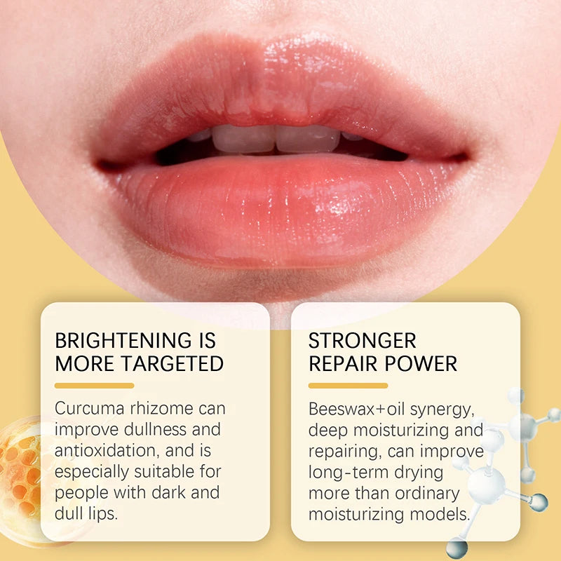 Turmeric Lemon Beeswax Lip Balm 5g Moisturize Lock In Moisture For Dryness Lips Gentle Repair Improve Dull Daily Lip Care