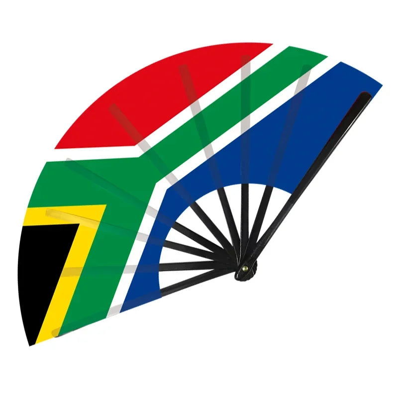 32 Country Flag Folding Hand Fan - مروحة يدوية قابلة للطي بأعلام 32 دولة
