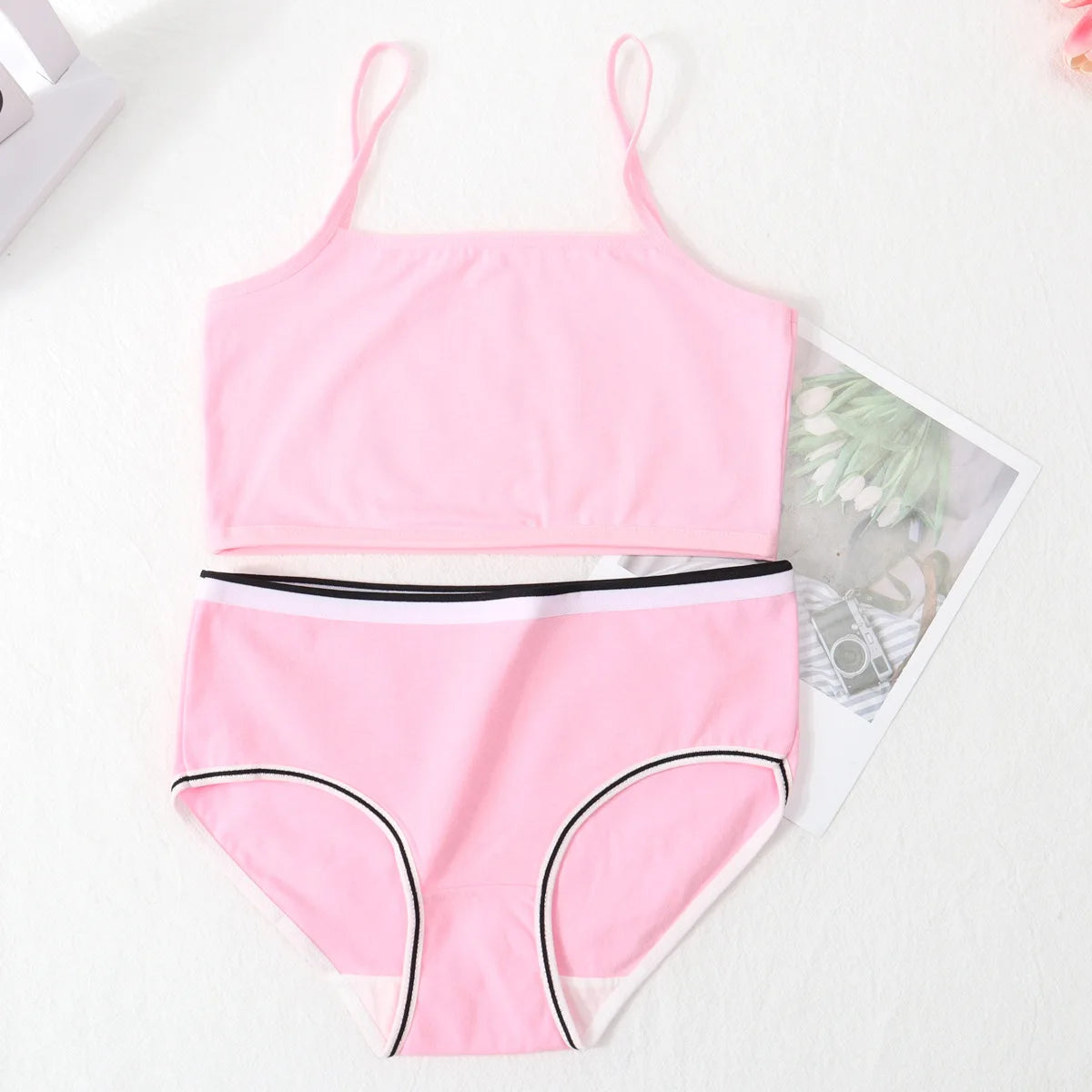 Girls Cotton Development Vest & Underwear Set – Soft &Breathable