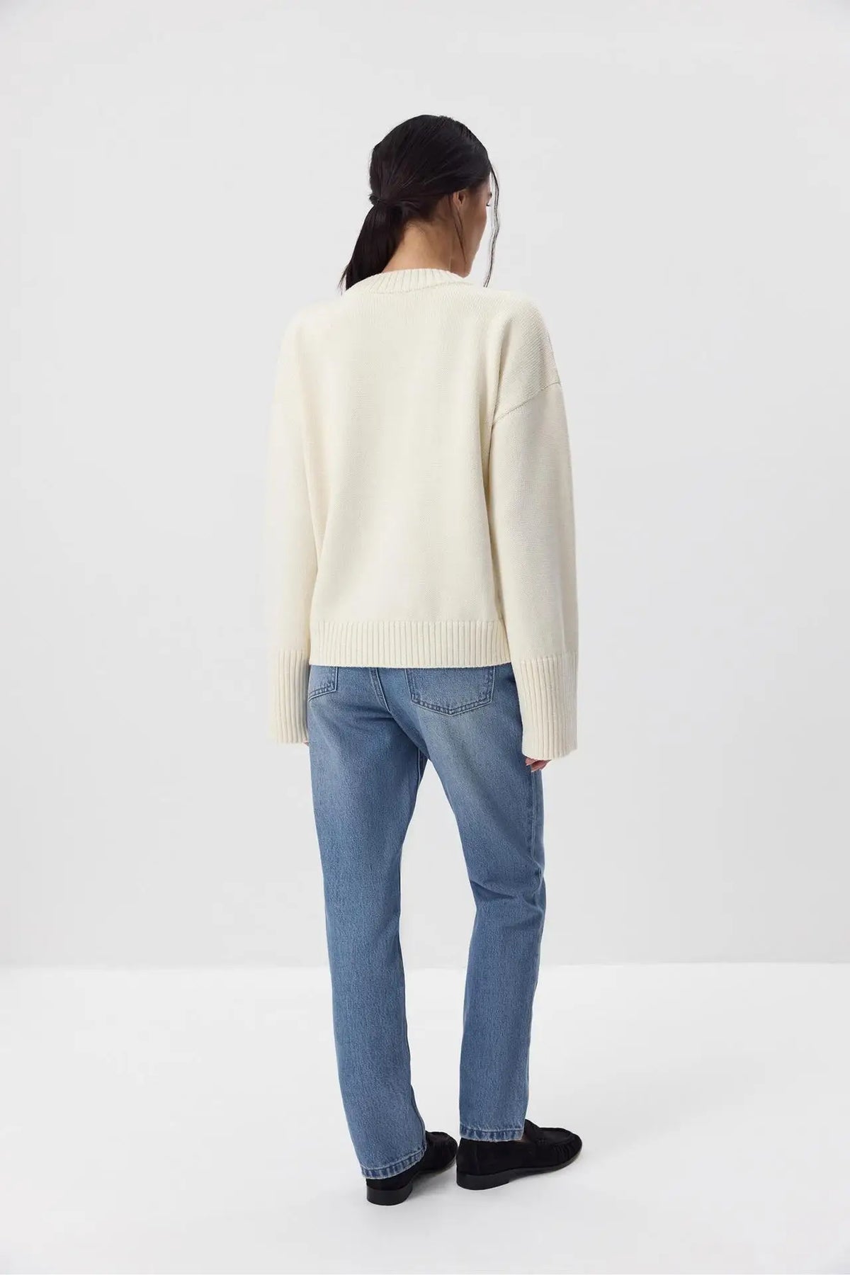 Women's Casual Solid Cotton Pullovers O-Neck Long Sleeve Warm Loose Knitted Top Female Autumn Winter Basic Soft Sweater