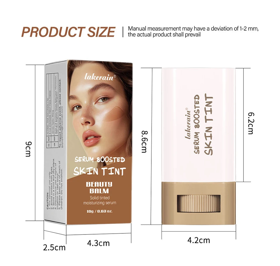 Matte Foundation Stick Waterproof Coverage Travel Flawless Eraser Foundation Stick Lightweight Enhance Skin Radiance Face Makeup
